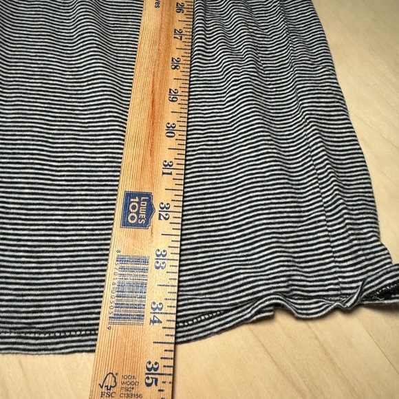 Rag and Bone Light Striped Jersey Weight Mini Linen Blend VNeck Dress d - Picture 8 of 11